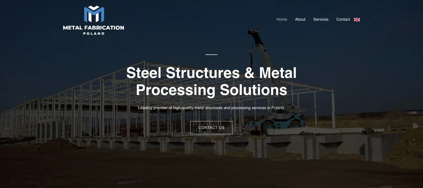 Widok strony metalfabricationpoland.com