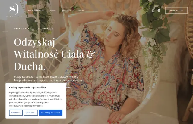 Widok strony stacjadobrostan.pl